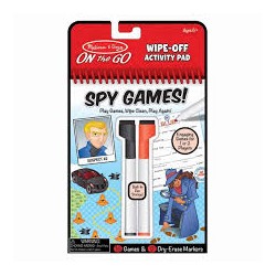 Wipe-off Activity Pad - Spy