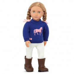 DOLL W/ POLO RIDING OUTFIT,...