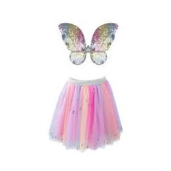 Rainbow Sequins Skirt,...
